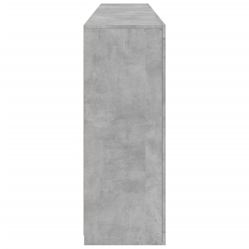 Image Buffet avec lumières LED gris béton 202x37x100 cm | Xios Store SNC vidaXL Xios Store SNC