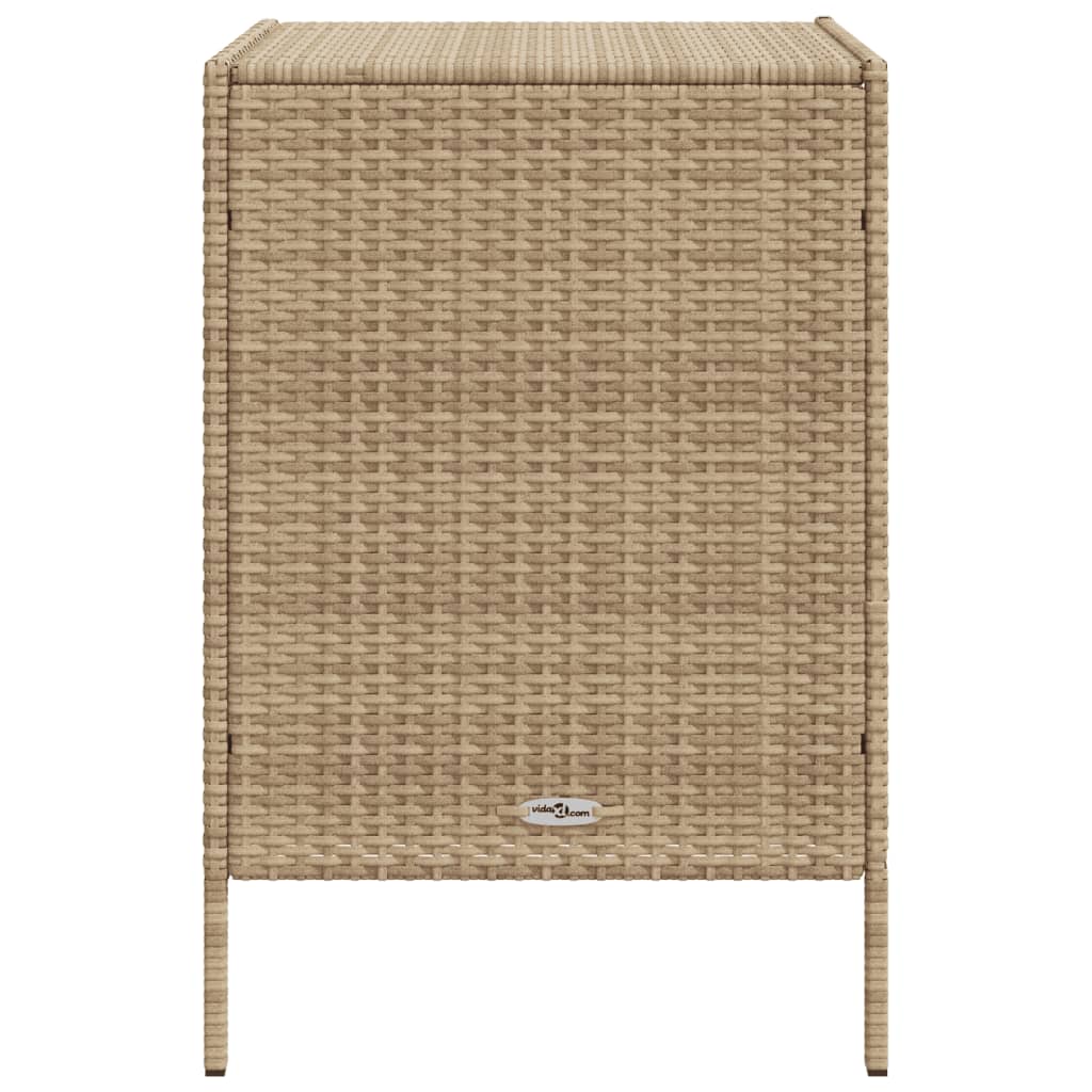 Armoire de rangement de jardin beige 55x59x80 cm résine tressée Coffres de jardin vidaXL   