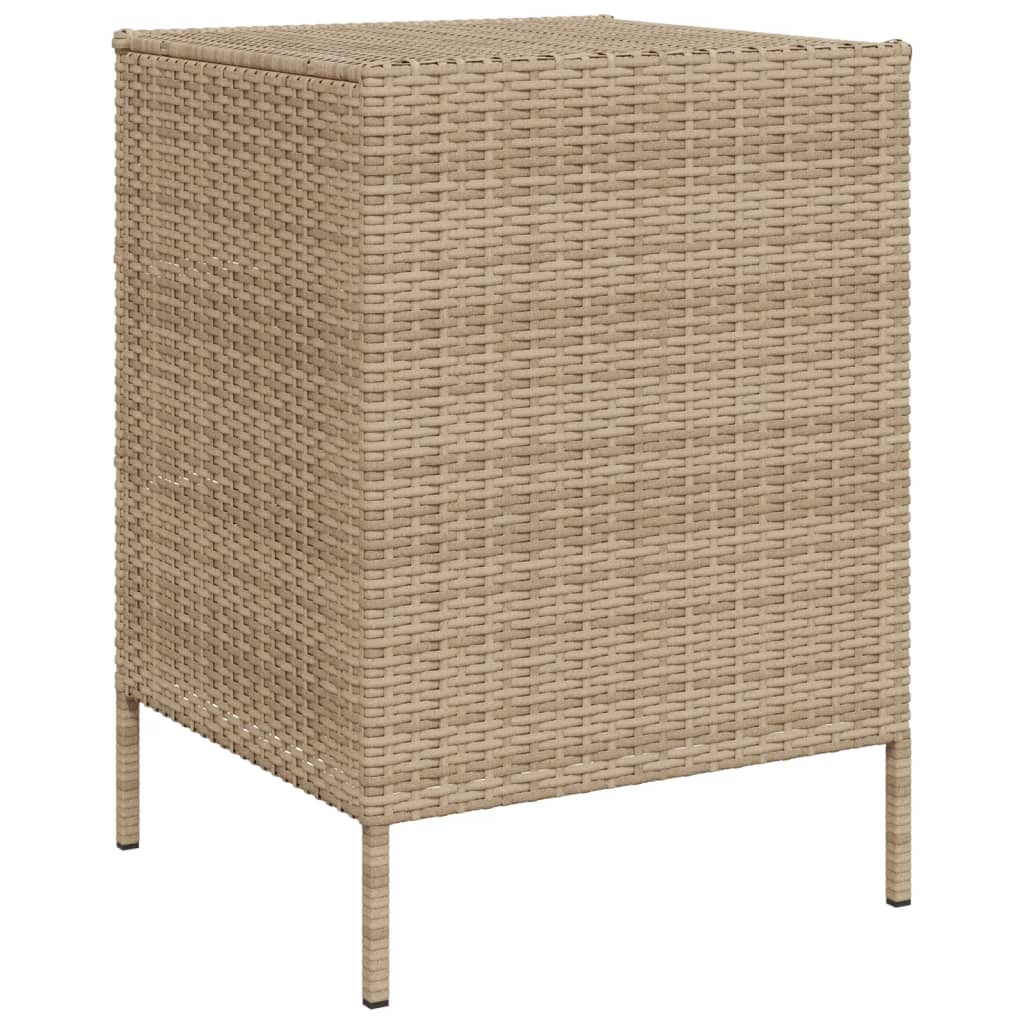 Armoire de rangement de jardin beige 55x59x80 cm résine tressée Coffres de jardin vidaXL   