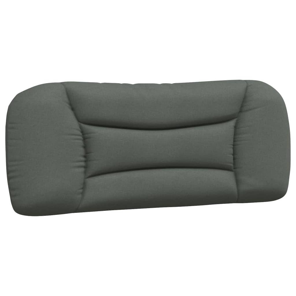 Coussin de tête de lit gris foncé 100 cm tissu Têtes et pieds de lit vidaXL   