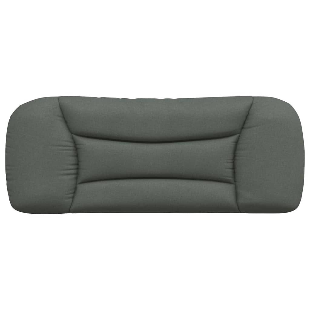 Coussin de tête de lit gris foncé 100 cm tissu Têtes et pieds de lit vidaXL   