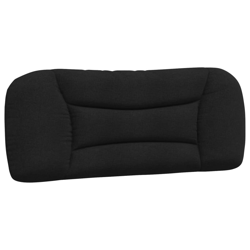 Coussin de tête de lit noir 100 cm tissu Têtes et pieds de lit vidaXL   