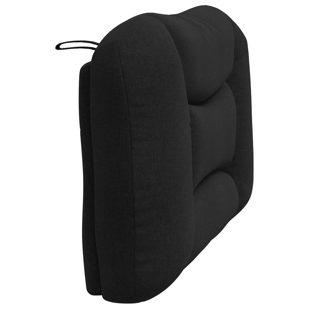 Coussin de tête de lit noir 100 cm tissu Têtes et pieds de lit vidaXL   