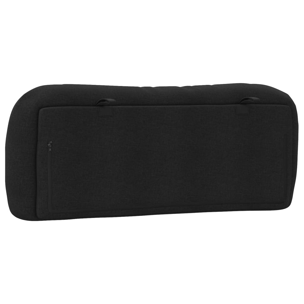 Coussin de tête de lit noir 100 cm tissu Têtes et pieds de lit vidaXL   