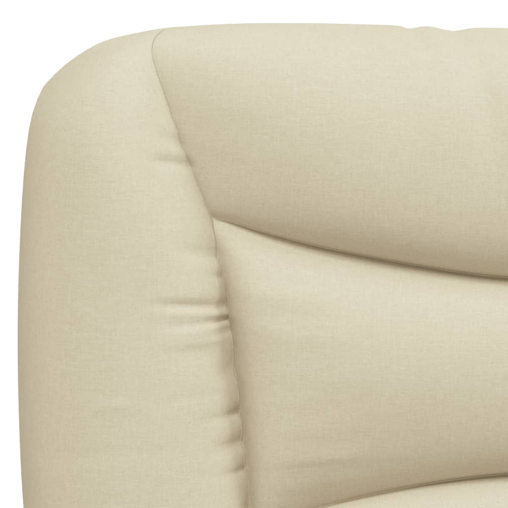 Coussin de tête de lit crème 100 cm tissu Têtes et pieds de lit vidaXL   