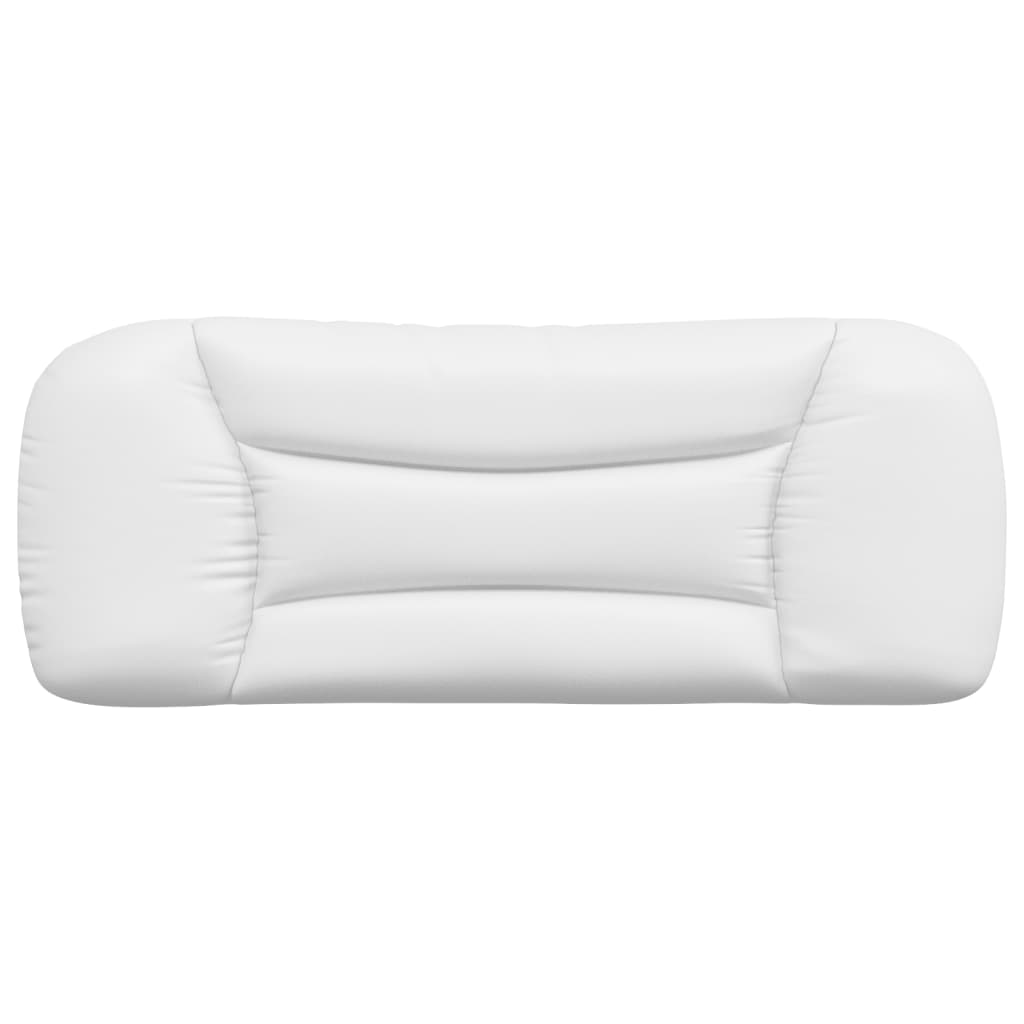 Coussin de tête de lit blanc 100 cm similicuir Têtes et pieds de lit vidaXL   