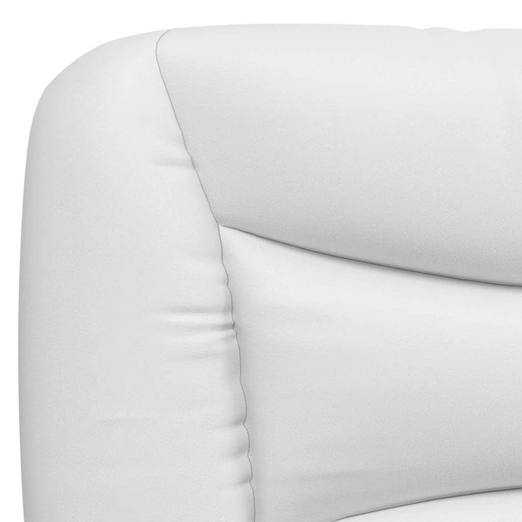 Coussin de tête de lit blanc 100 cm similicuir Têtes et pieds de lit vidaXL   