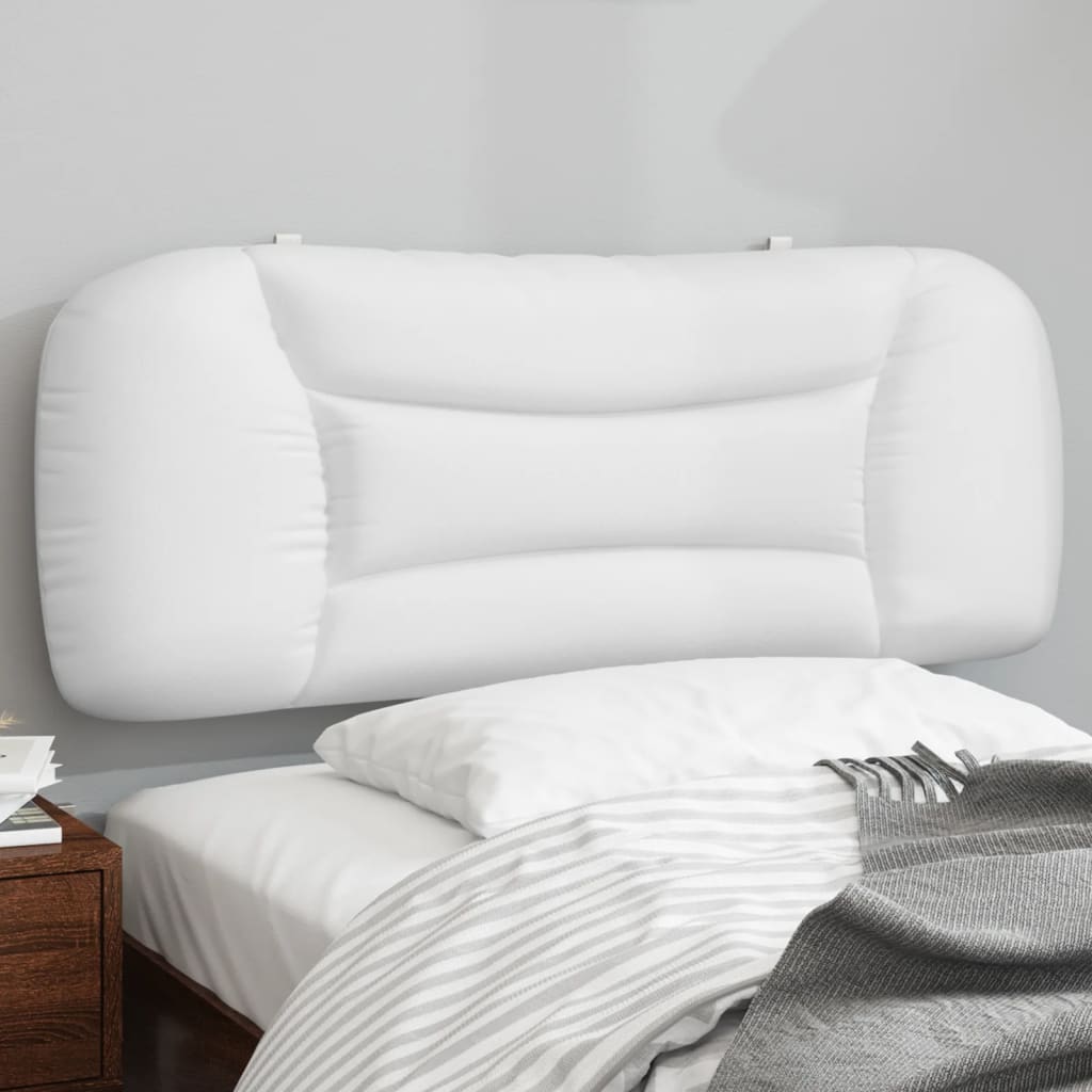 Coussin de tête de lit blanc 100 cm similicuir Têtes et pieds de lit vidaXL   