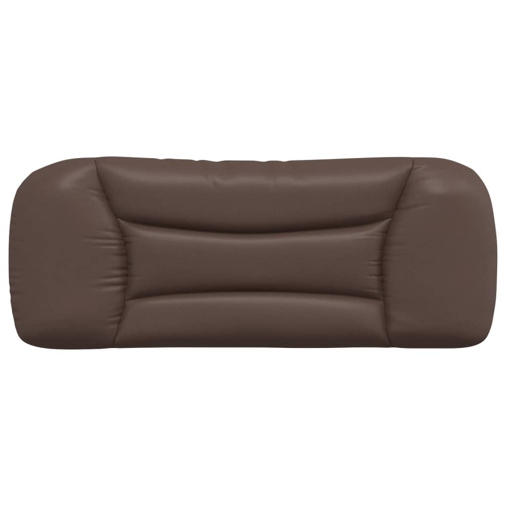 Coussin de tête de lit marron 100 cm similicuir Têtes et pieds de lit vidaXL   