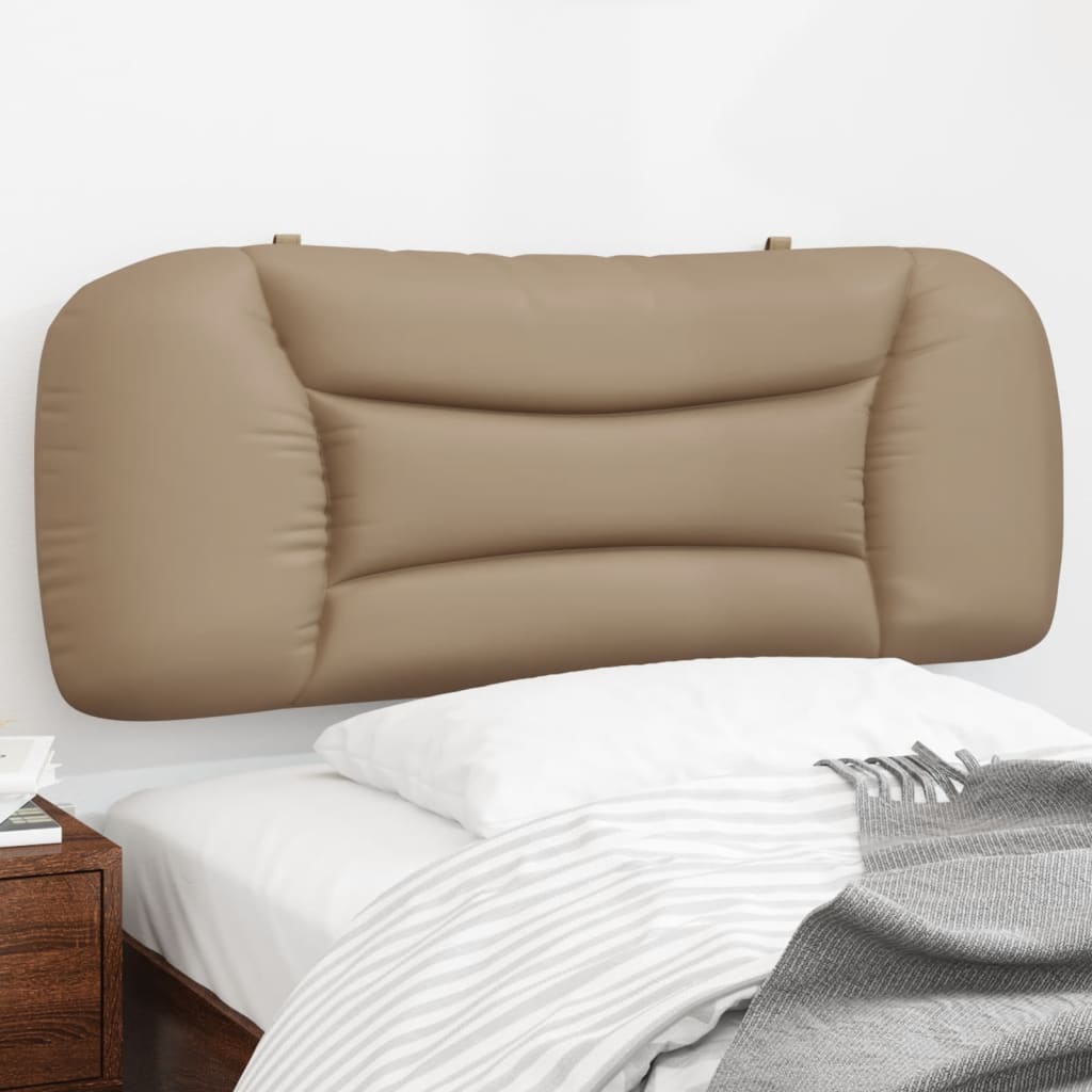 Coussin de tête de lit cappuccino 100 cm similicuir Têtes et pieds de lit vidaXL   