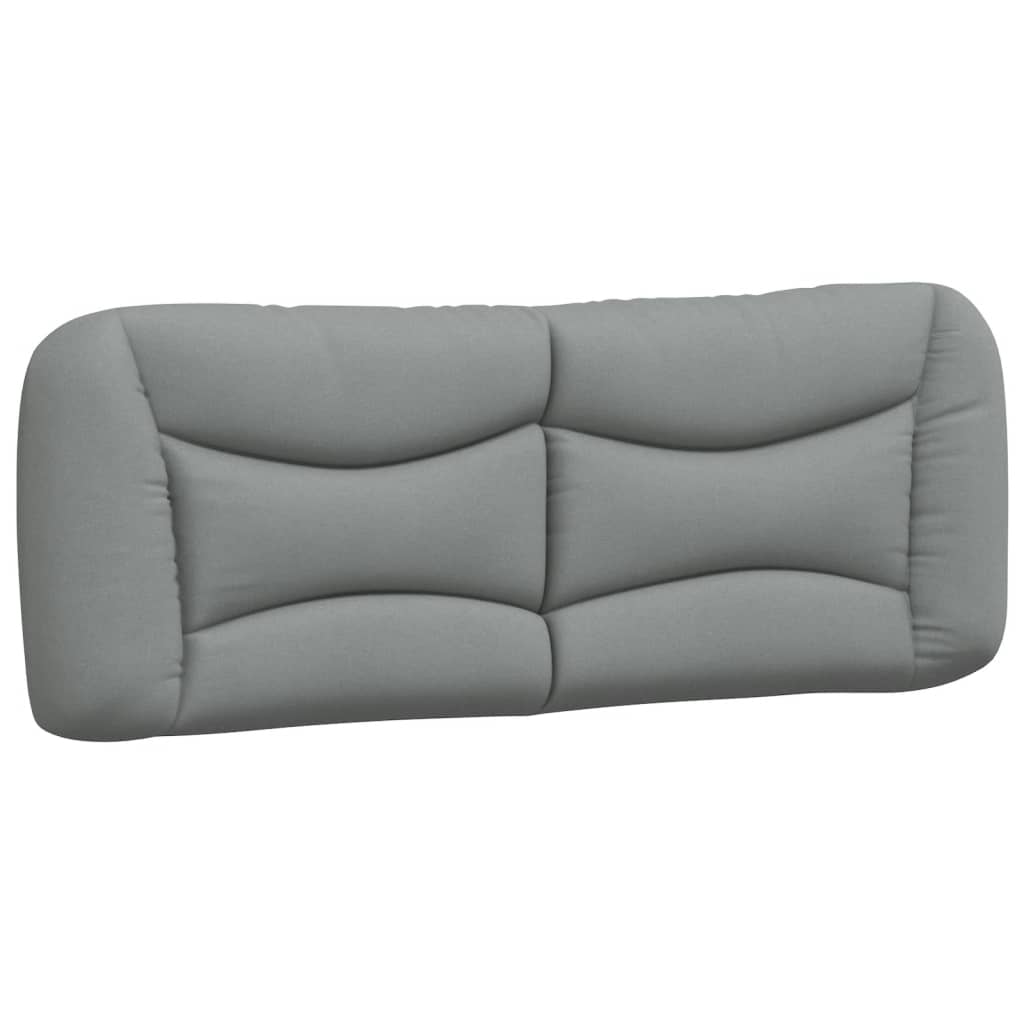 Coussin de tête de lit gris clair 120 cm tissu Têtes et pieds de lit vidaXL   