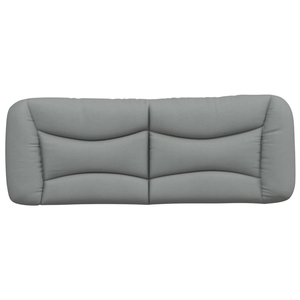 Coussin de tête de lit gris clair 120 cm tissu Têtes et pieds de lit vidaXL   