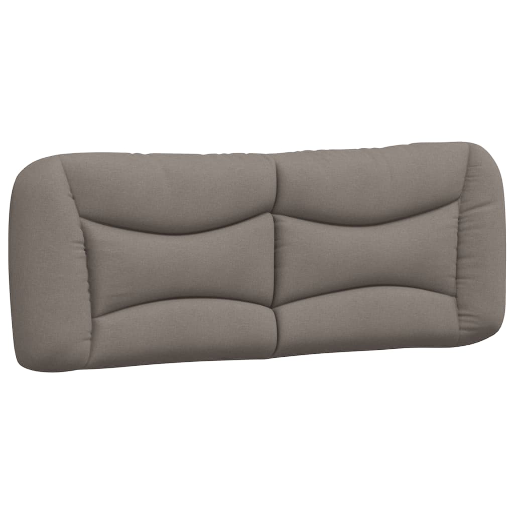 Coussin de tête de lit taupe 120 cm tissu Têtes et pieds de lit vidaXL   