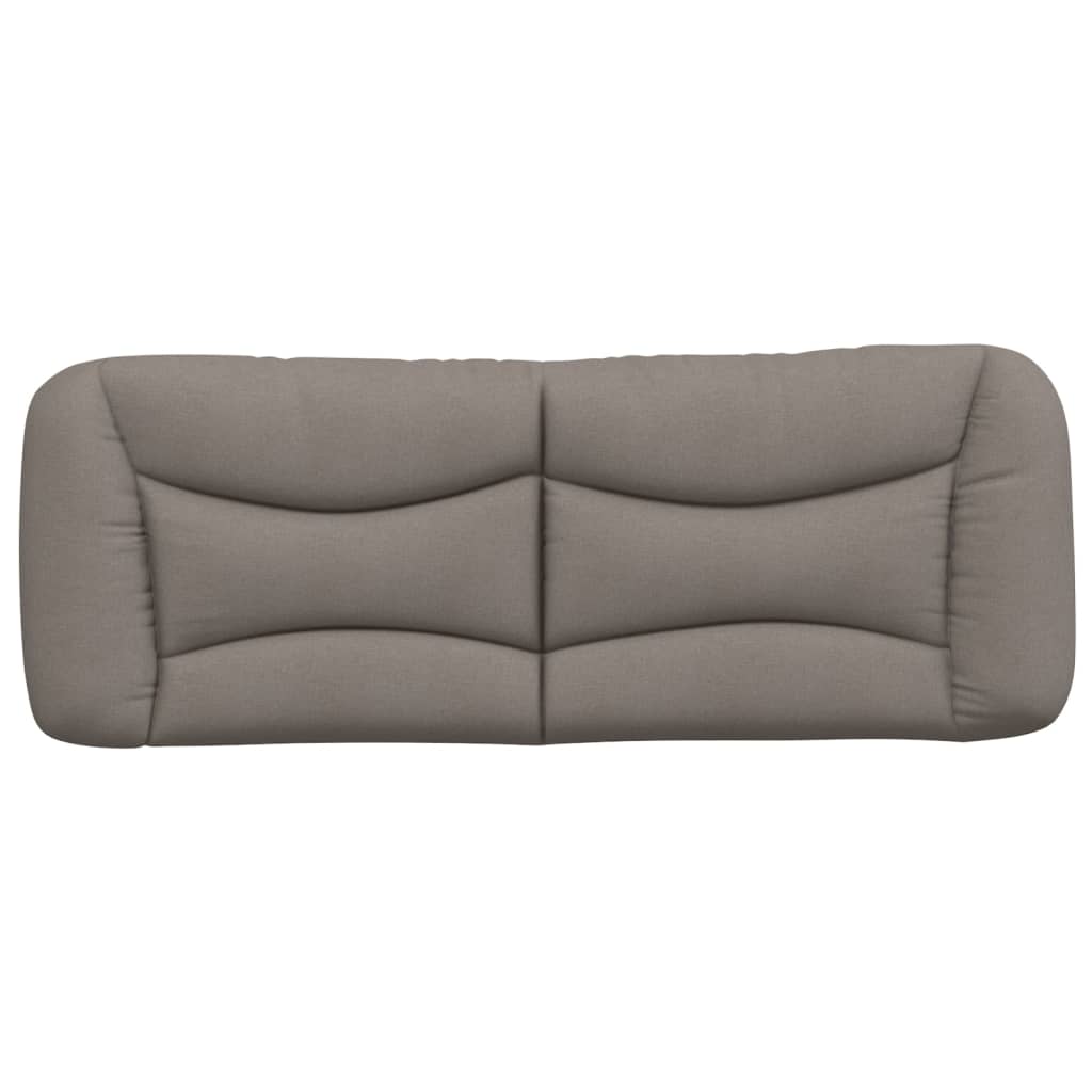 Coussin de tête de lit taupe 120 cm tissu Têtes et pieds de lit vidaXL   