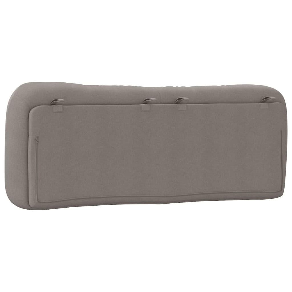 Coussin de tête de lit taupe 120 cm tissu Têtes et pieds de lit vidaXL   