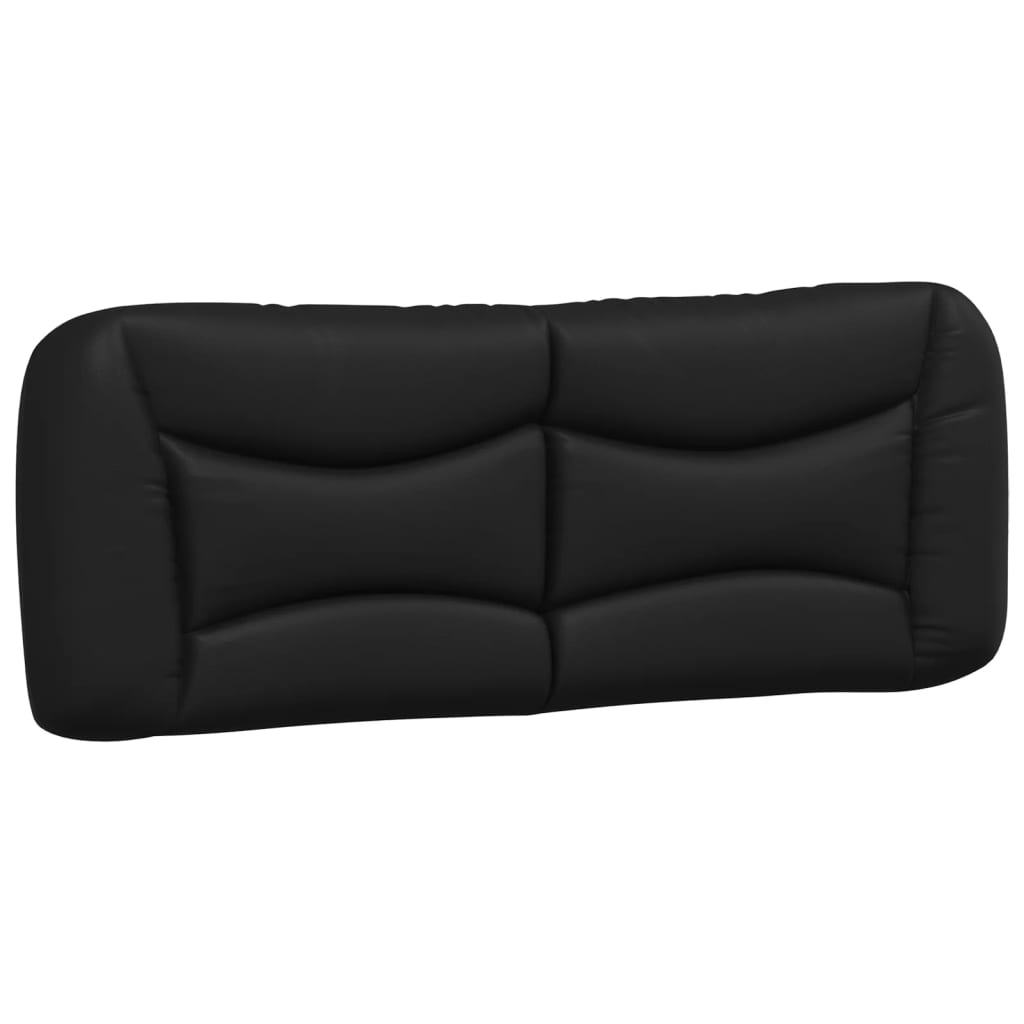 Coussin de tête de lit noir 120 cm similicuir Têtes et pieds de lit vidaXL   