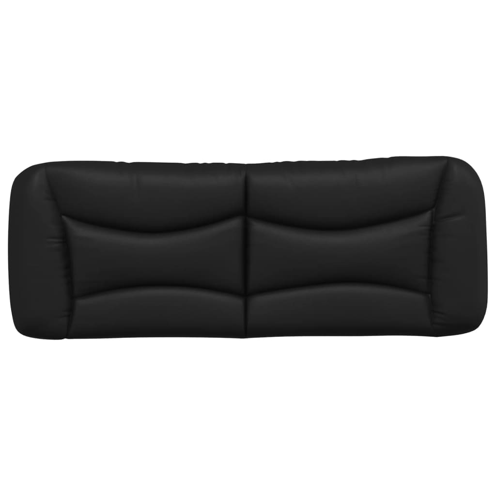 Coussin de tête de lit noir 120 cm similicuir Têtes et pieds de lit vidaXL   