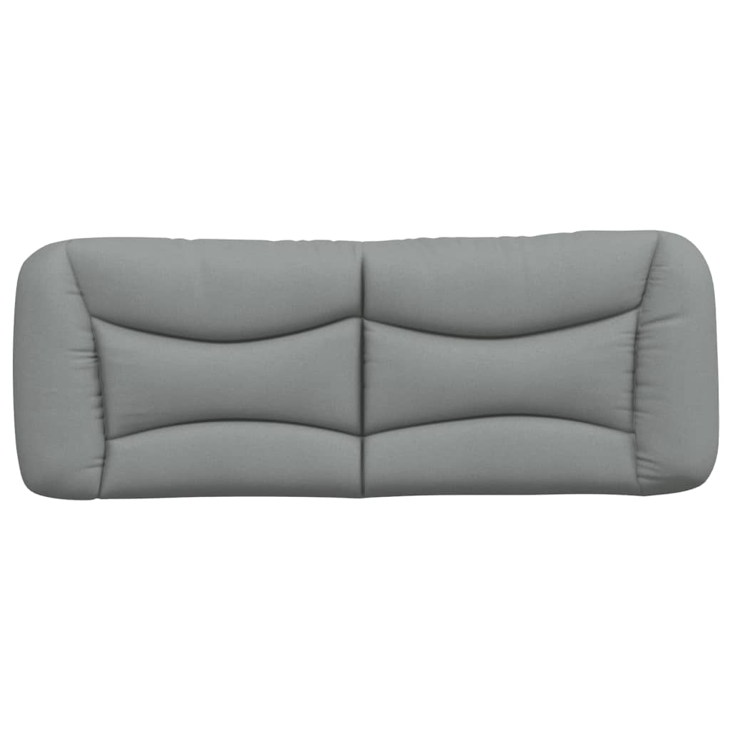 Coussin de tête de lit gris clair 140 cm tissu Têtes et pieds de lit vidaXL   