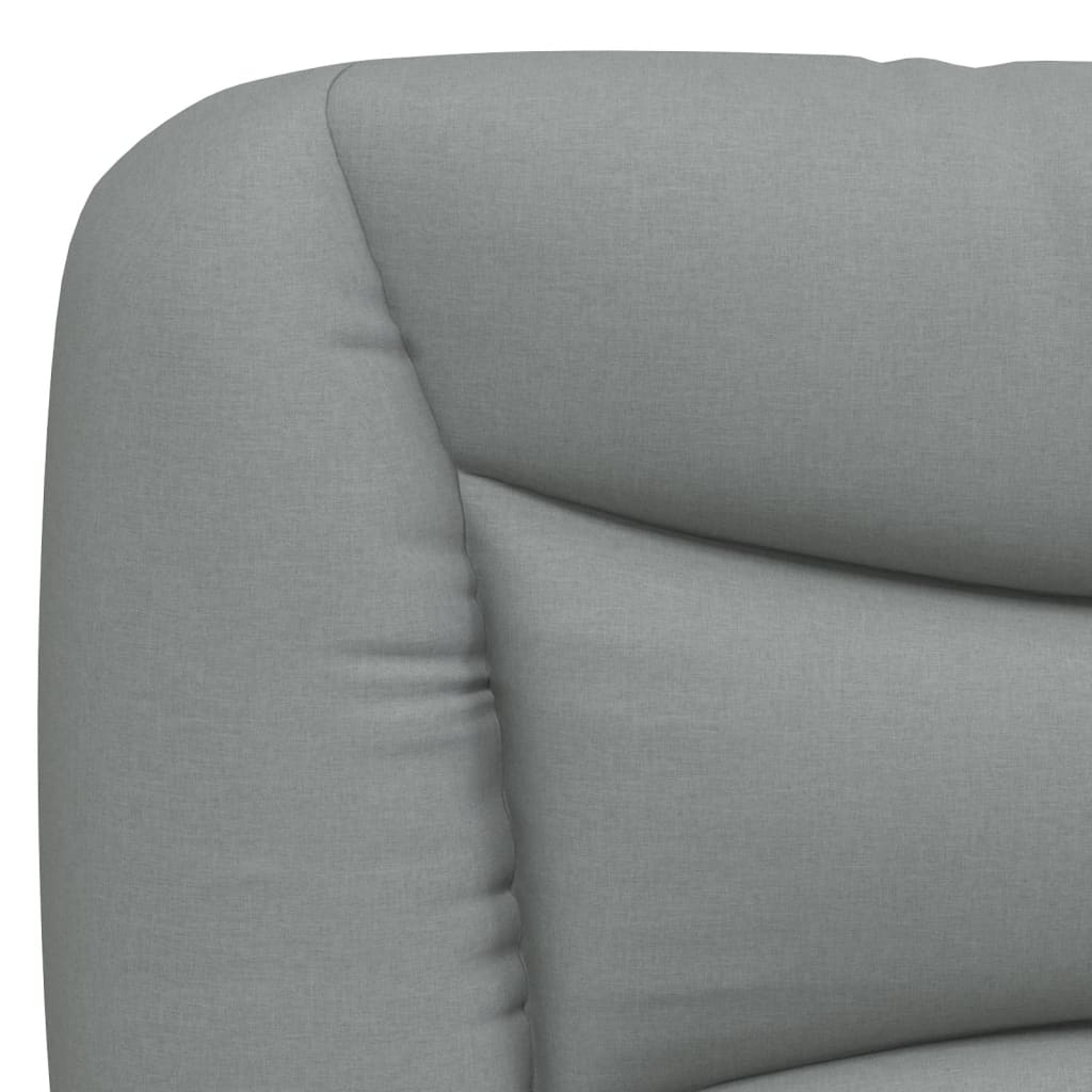 Coussin de tête de lit gris clair 140 cm tissu Têtes et pieds de lit vidaXL   