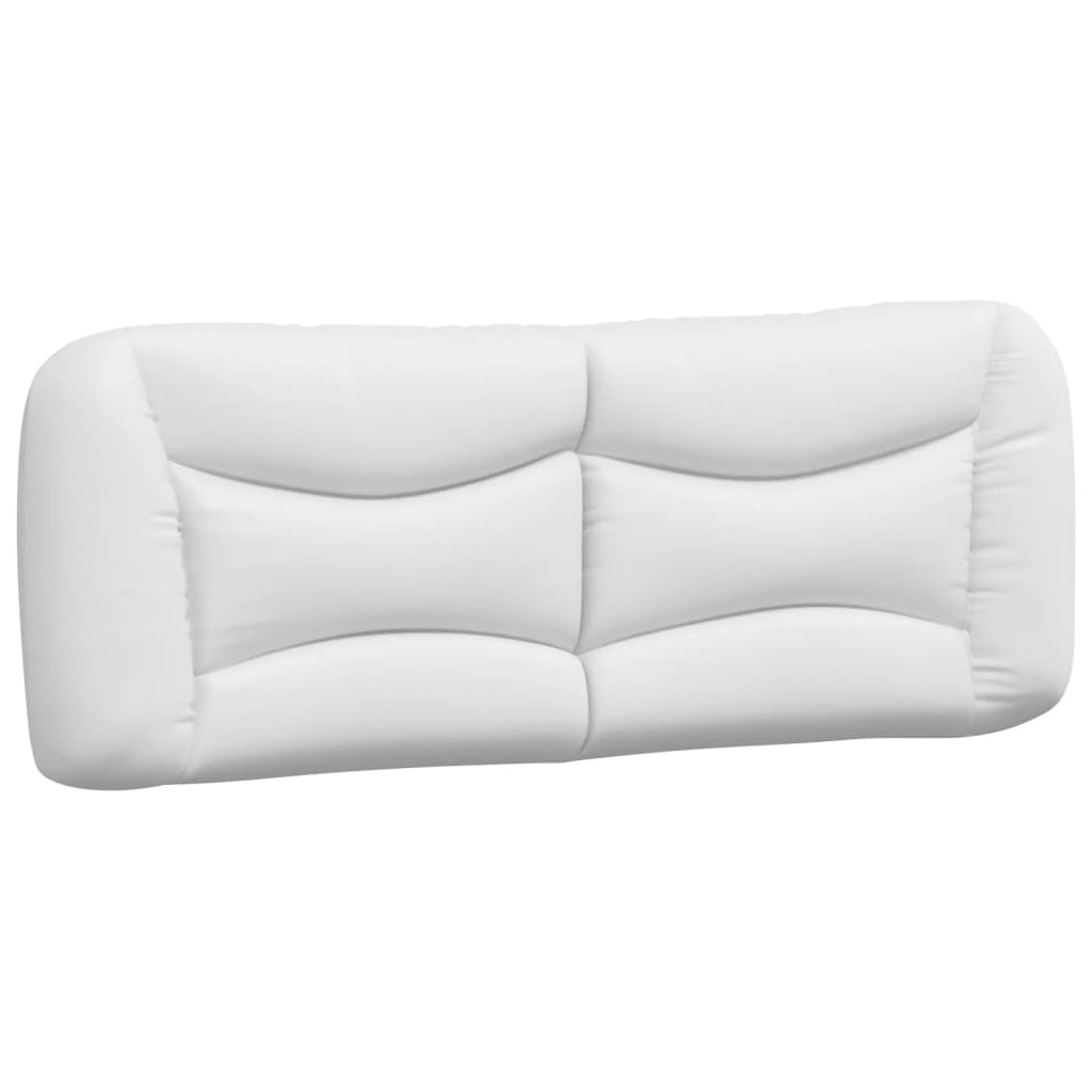 Coussin de tête de lit blanc 140 cm similicuir Têtes et pieds de lit vidaXL   