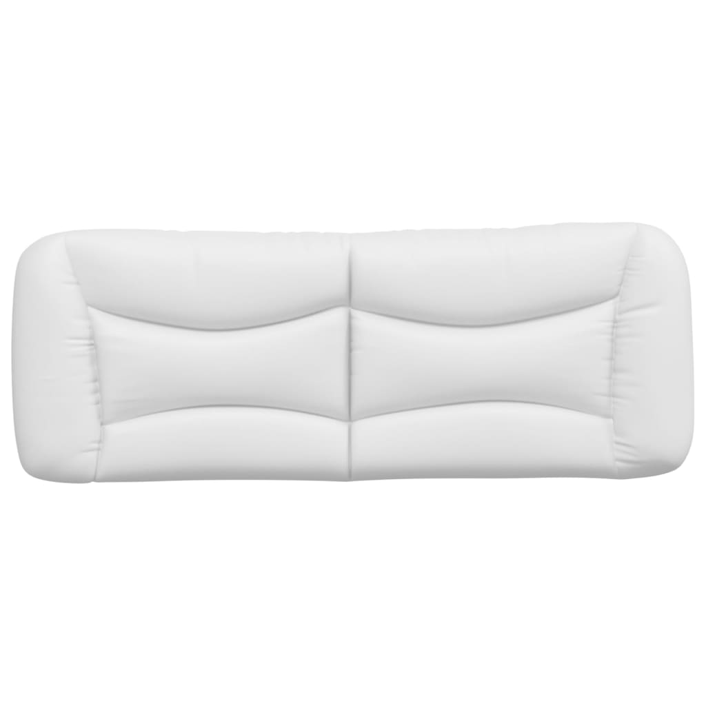 Coussin de tête de lit blanc 140 cm similicuir Têtes et pieds de lit vidaXL   