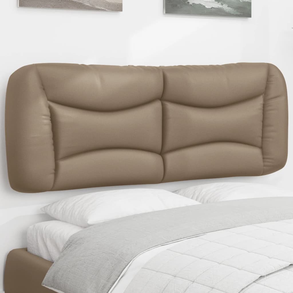 Coussin de tête de lit cappuccino 140 cm similicuir Têtes et pieds de lit vidaXL   