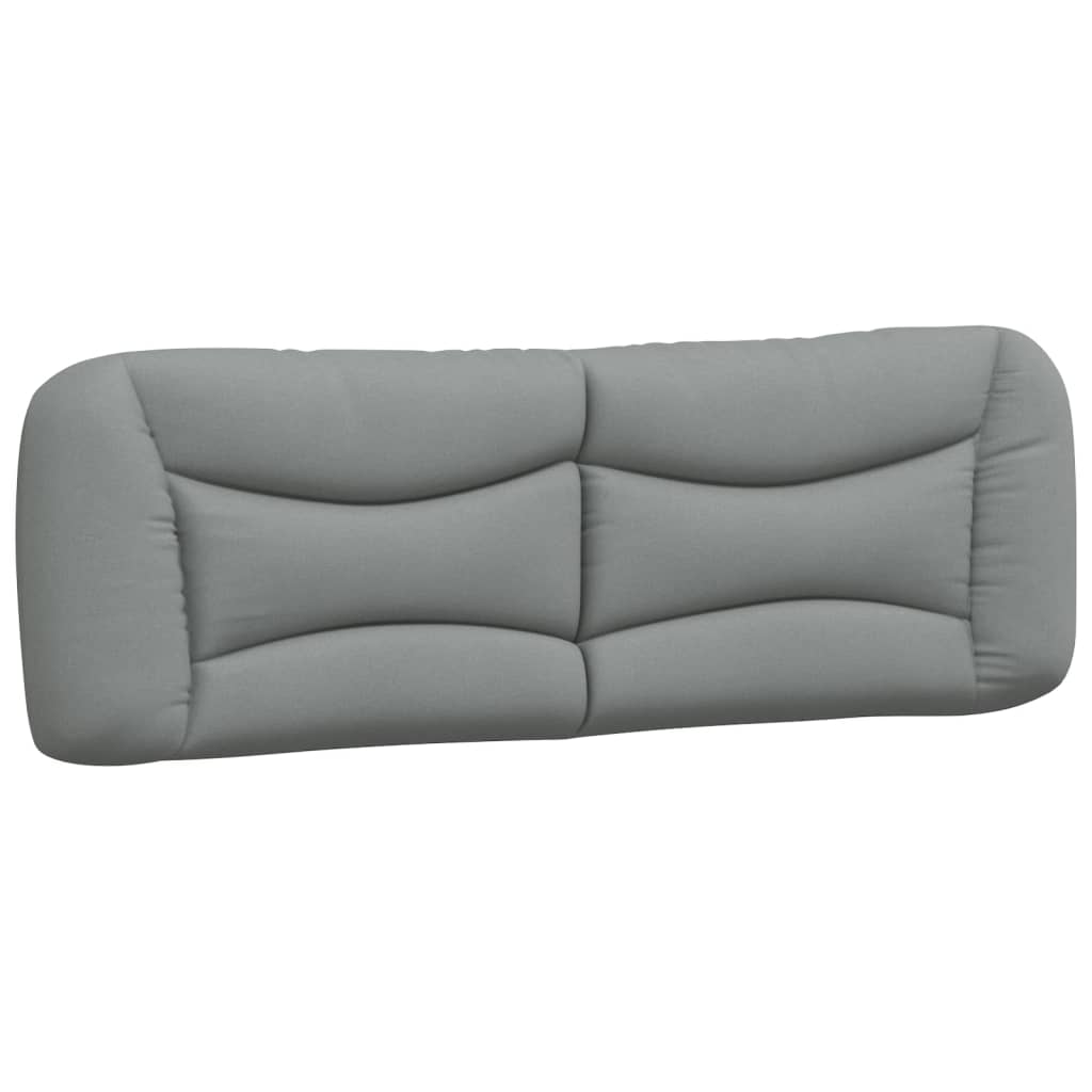 Coussin de tête de lit gris clair 160 cm tissu Têtes et pieds de lit vidaXL   