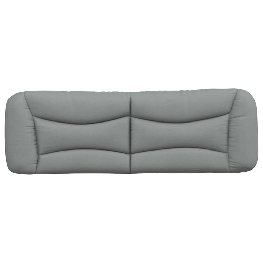 Coussin de tête de lit gris clair 160 cm tissu Têtes et pieds de lit vidaXL   