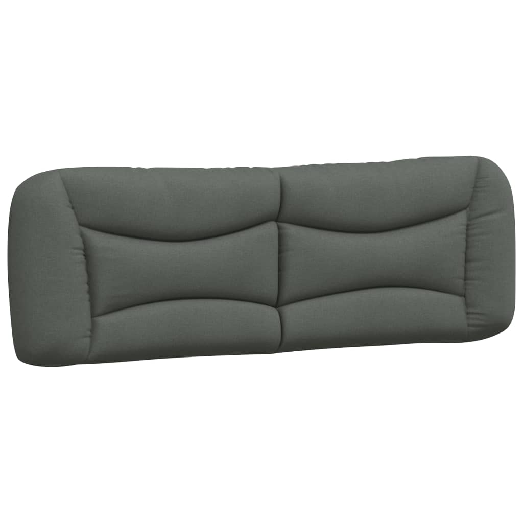 Coussin de tête de lit gris foncé 160 cm tissu Têtes et pieds de lit vidaXL   