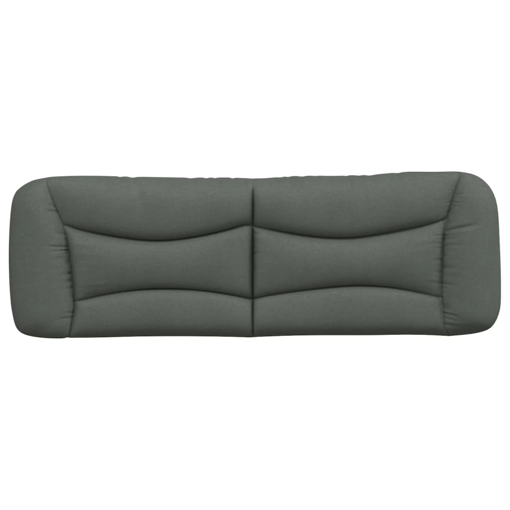 Coussin de tête de lit gris foncé 160 cm tissu Têtes et pieds de lit vidaXL   