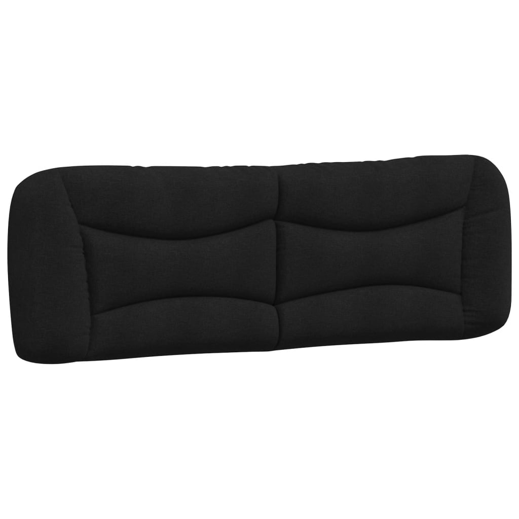 Coussin de tête de lit noir 160 cm tissu Têtes et pieds de lit vidaXL   