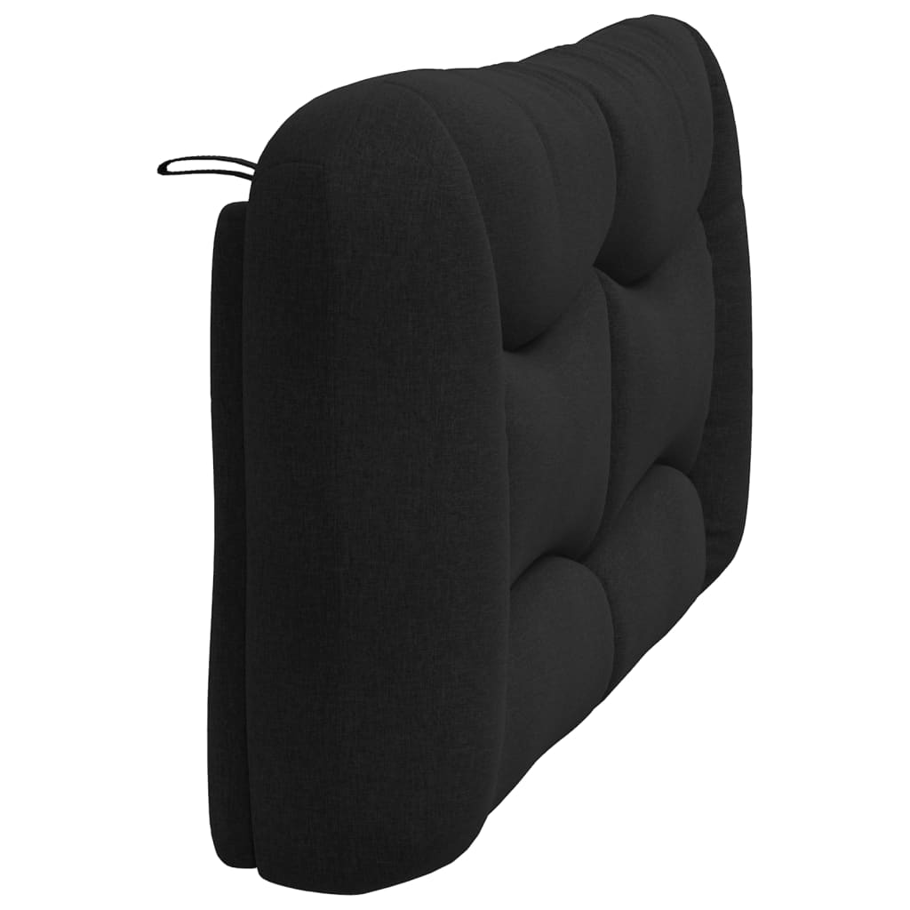 Coussin de tête de lit noir 160 cm tissu Têtes et pieds de lit vidaXL   