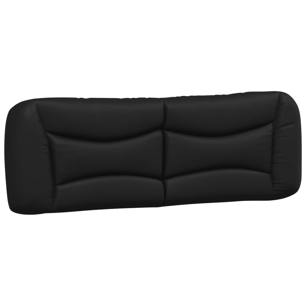 Coussin de tête de lit noir 160 cm similicuir Têtes et pieds de lit vidaXL   