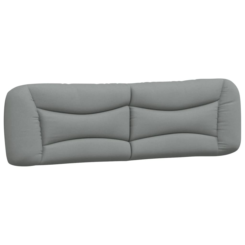 Coussin de tête de lit gris clair 180 cm tissu Têtes et pieds de lit vidaXL   