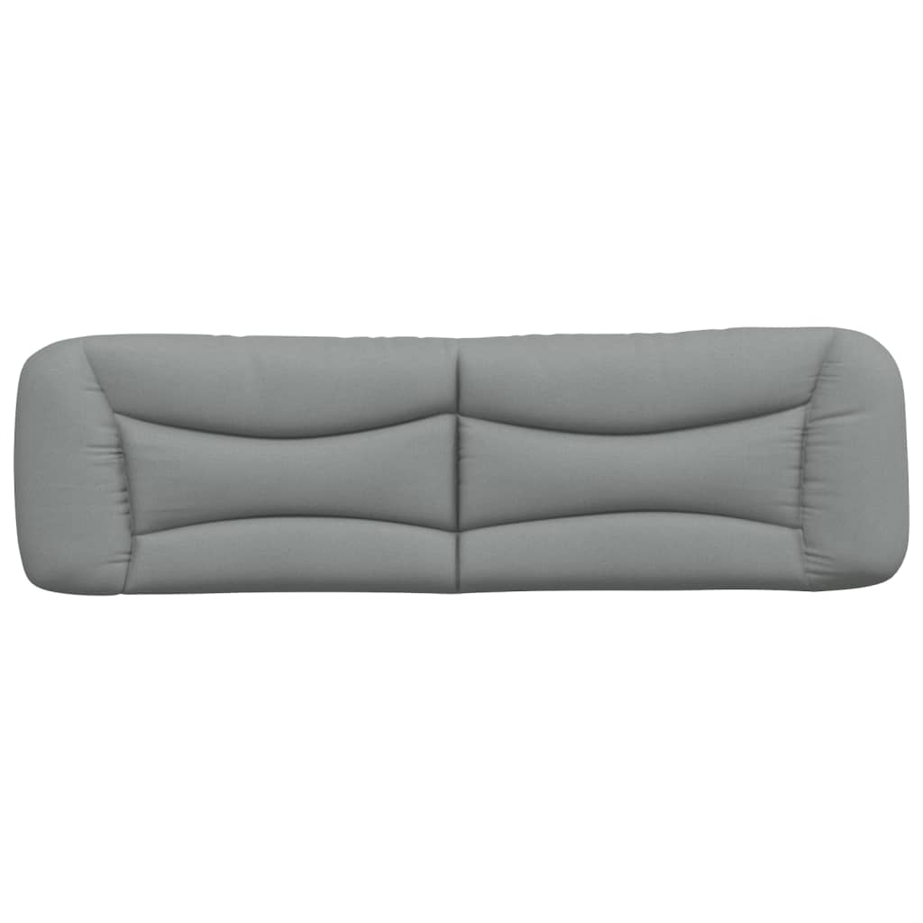 Coussin de tête de lit gris clair 180 cm tissu Têtes et pieds de lit vidaXL   