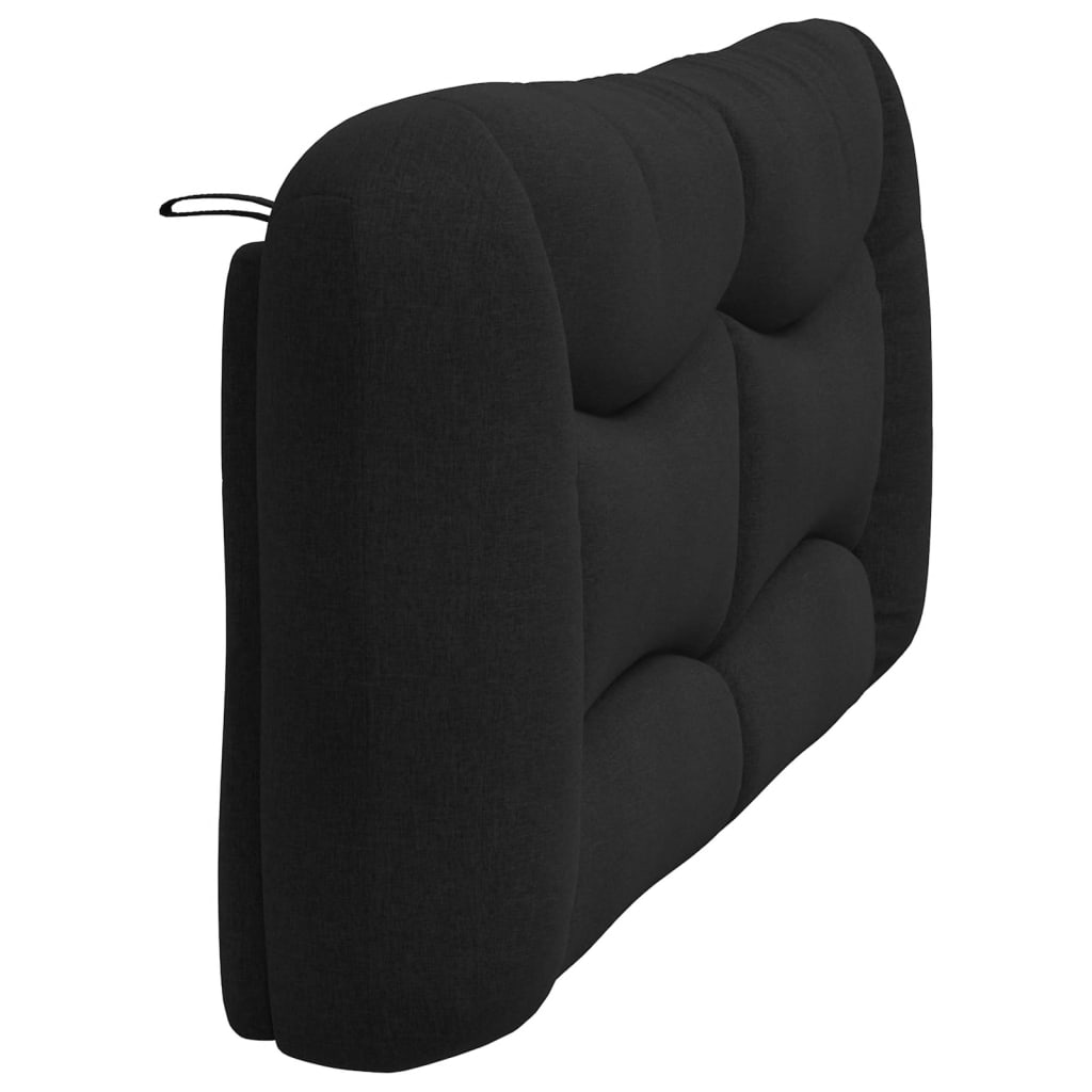 Coussin de tête de lit noir 180 cm tissu Têtes et pieds de lit vidaXL   