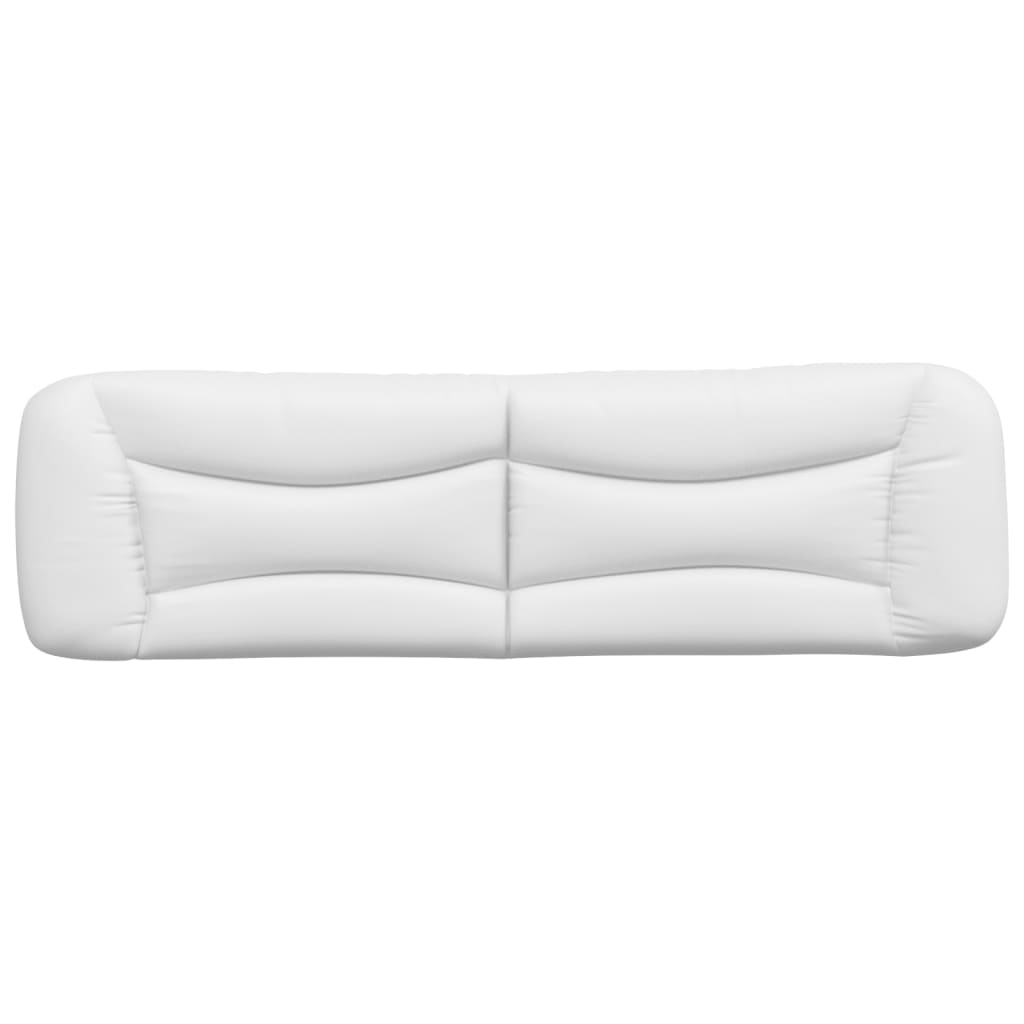 Coussin de tête de lit blanc 180 cm similicuir Têtes et pieds de lit vidaXL   