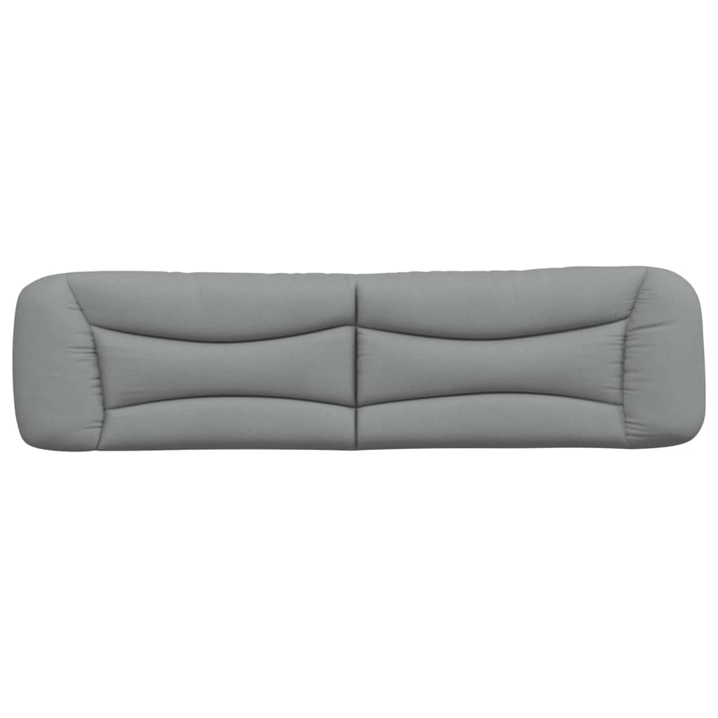 Coussin de tête de lit gris clair 200 cm tissu Têtes et pieds de lit vidaXL   