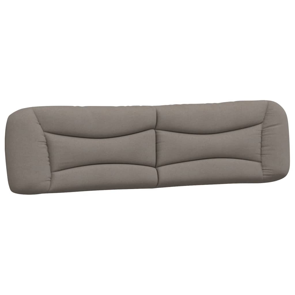 Coussin de tête de lit taupe 200 cm tissu Têtes et pieds de lit vidaXL   