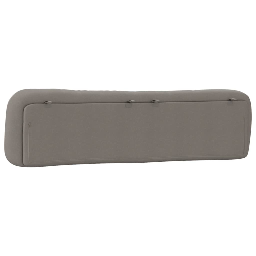 Coussin de tête de lit taupe 200 cm tissu Têtes et pieds de lit vidaXL   