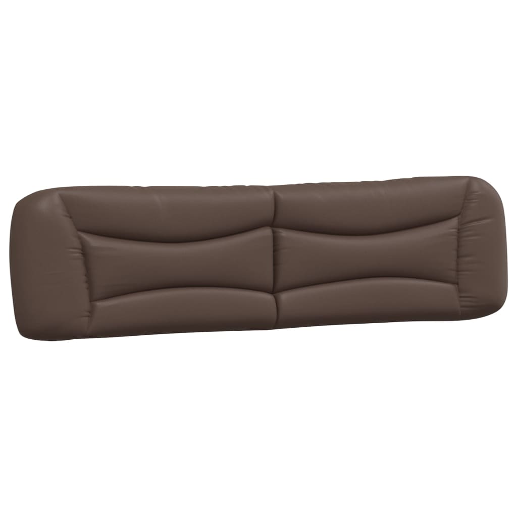 Coussin de tête de lit marron 200 cm similicuir Têtes et pieds de lit vidaXL   