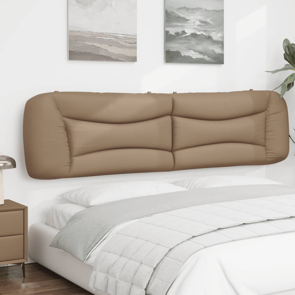 Coussin de tête de lit cappuccino 200 cm similicuir Têtes et pieds de lit vidaXL   