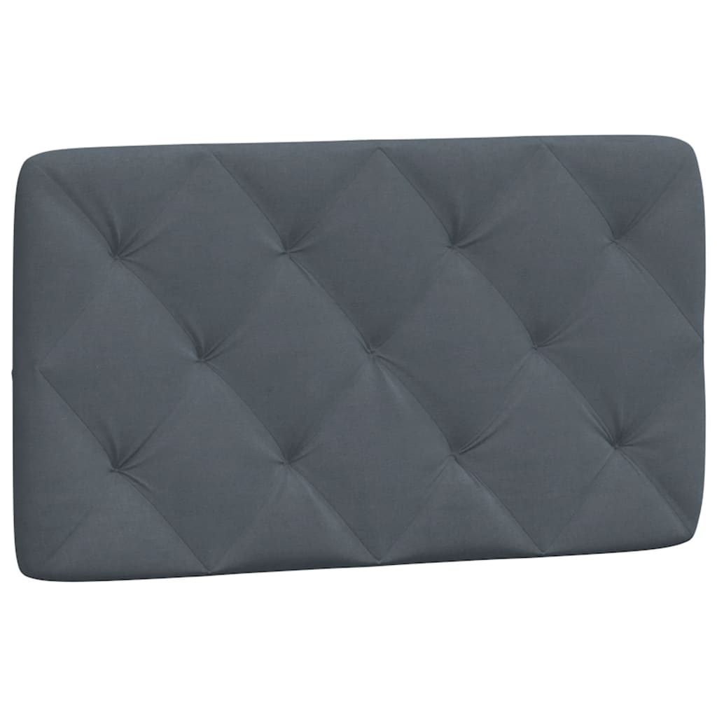 Coussin de tête de lit gris foncé 90 cm velours Têtes et pieds de lit vidaXL   