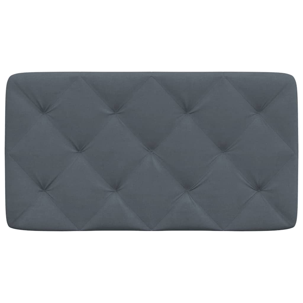 Coussin de tête de lit gris foncé 90 cm velours Têtes et pieds de lit vidaXL   