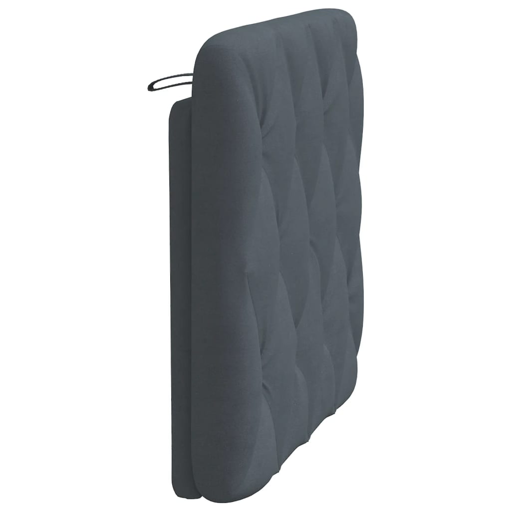 Coussin de tête de lit gris foncé 90 cm velours Têtes et pieds de lit vidaXL   