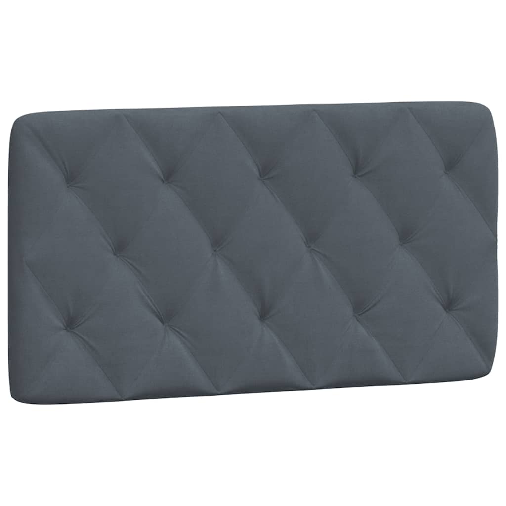 Coussin de tête de lit gris foncé 100 cm velours Têtes et pieds de lit vidaXL   