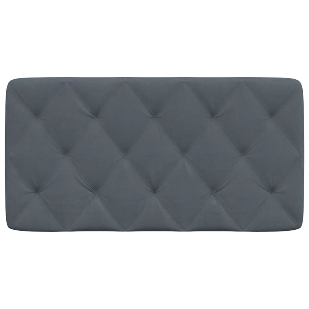 Coussin de tête de lit gris foncé 100 cm velours Têtes et pieds de lit vidaXL   