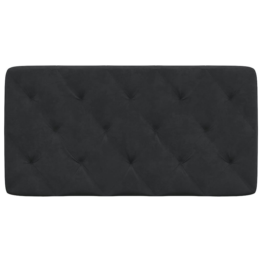 Coussin de tête de lit noir 100 cm velours Têtes et pieds de lit vidaXL   