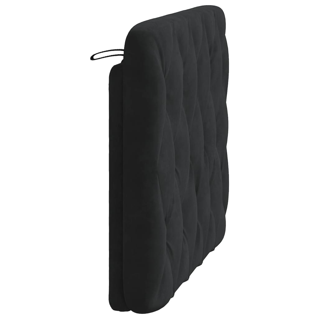 Coussin de tête de lit noir 100 cm velours Têtes et pieds de lit vidaXL   