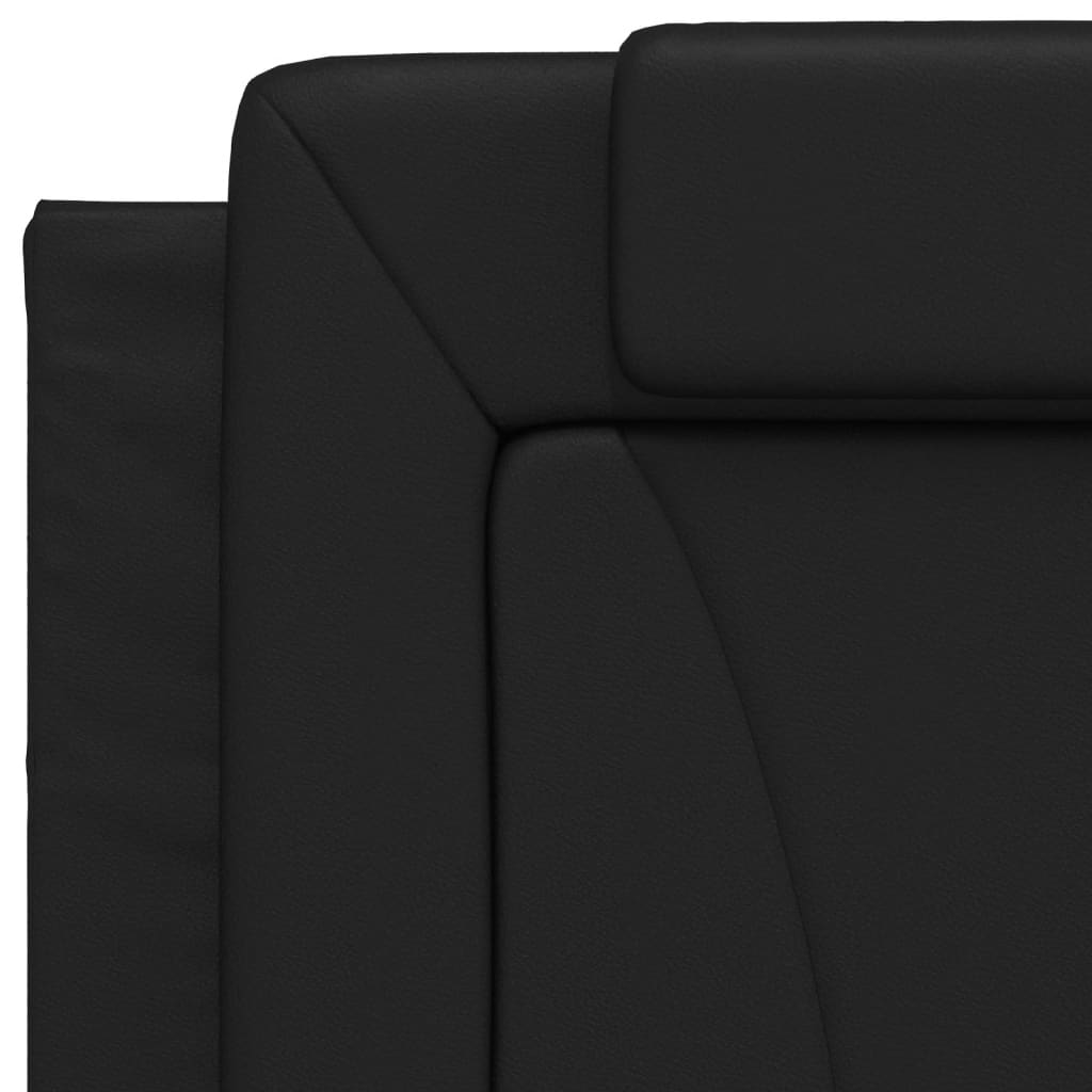 Coussin de tête de lit noir 80 cm similicuir Têtes et pieds de lit vidaXL   